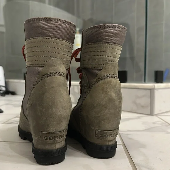 Sorel wedge wedge waterproof lace up boots - Picture 5 of 10